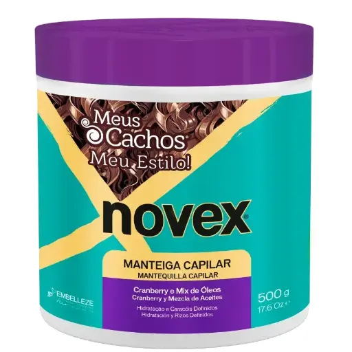 [876120005337] Hair Butter - Cranberry and Oil Blend - Meus Cachos Meu Estilo - Novex 500g